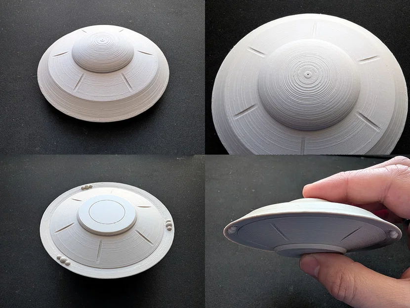 Mô hình Đĩa bay UFO cổ điển (Fidget toy / Vật trang trí) - Image 2