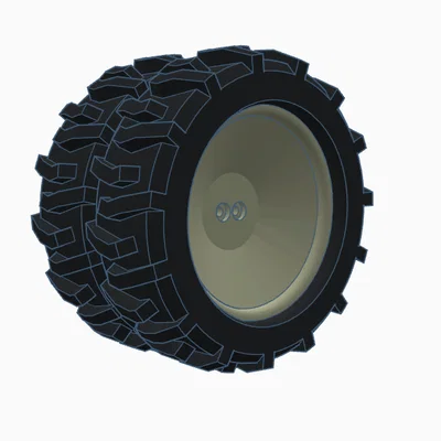 Bánh xe kép dành cho máy kéo RC ProffesorBoots