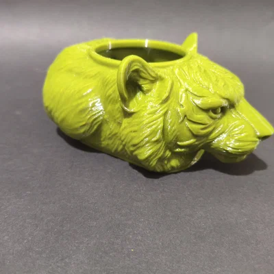 Bộ Ba Chậu Cây Hình Hổ Hiện Đại (Modern 3D Tiger Succulent Planter Trio)