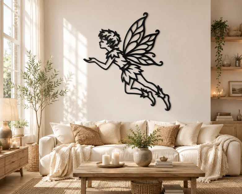 Mẫu Trang Trí Treo Tường Chàng Tiên Pixie Huyền Ảo - Image 1