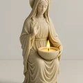 File STL Giá Nến Đức Mẹ Maria | Tượng Nến Trà Công Giáo - Thumbnail 4