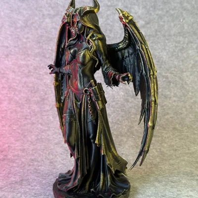Dark Horned Guardian – Tượng Nữ Quỷ Có Cánh Phong Cách Fantasy