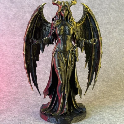 Dark Horned Guardian – Tượng Nữ Quỷ Có Cánh Phong Cách Fantasy