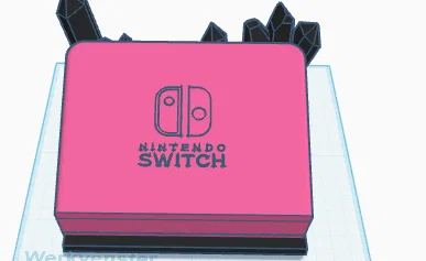 Đế dựng Nintendo Switch hình pha lê có khe để băng game - Image 3
