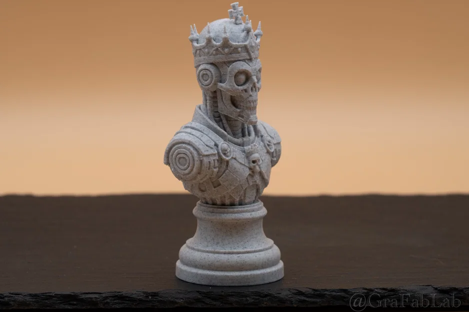 Dominion of Bone & Steel "King" - Quân cờ vua phong cách Cybernetic - Image 3