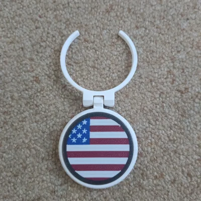 Nắp lon hình cờ Mỹ (USA Emblem) trang trí lon 0,33L và 0,5L
