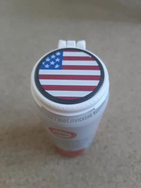 Nắp lon hình cờ Mỹ (USA Emblem) trang trí lon 0,33L và 0,5L - Image 3