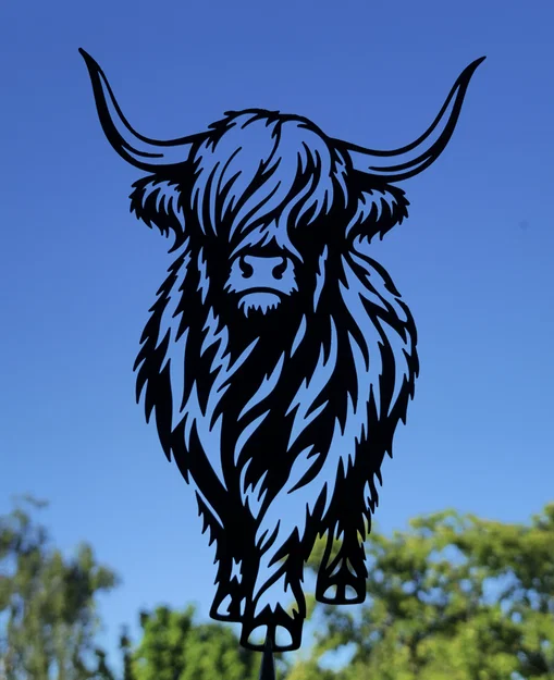 Tranh treo tường bò cao nguyên Highland Cow - Decor phong cách nông trại - Image 3