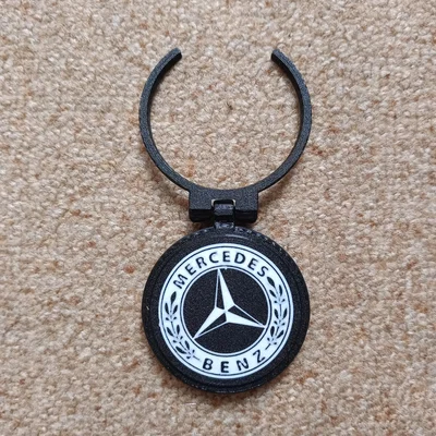 Nắp đậy lon nước 3D logo Mercedes-Benz sang trọng
