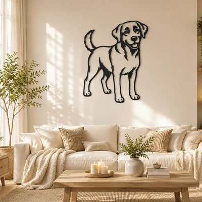 Nghệ thuật Treo tường Labrador Retriever - Trang trí Nhà cửa cho Người yêu Chó