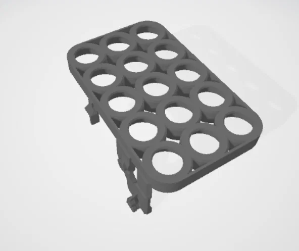 Bộ giá đỡ và khay lưu trữ pin Makita 18650 in 3D - Image 3