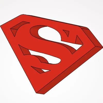 Mô hình 3D logo Superman - Biểu tượng hy vọng cho mọi nhà