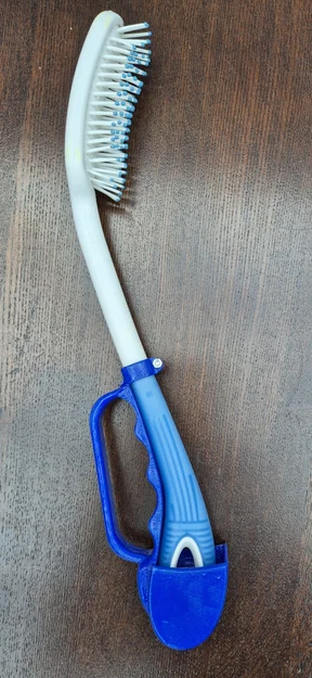 Tay cầm hỗ trợ chải tóc (Hair brush gripper) - Image 3