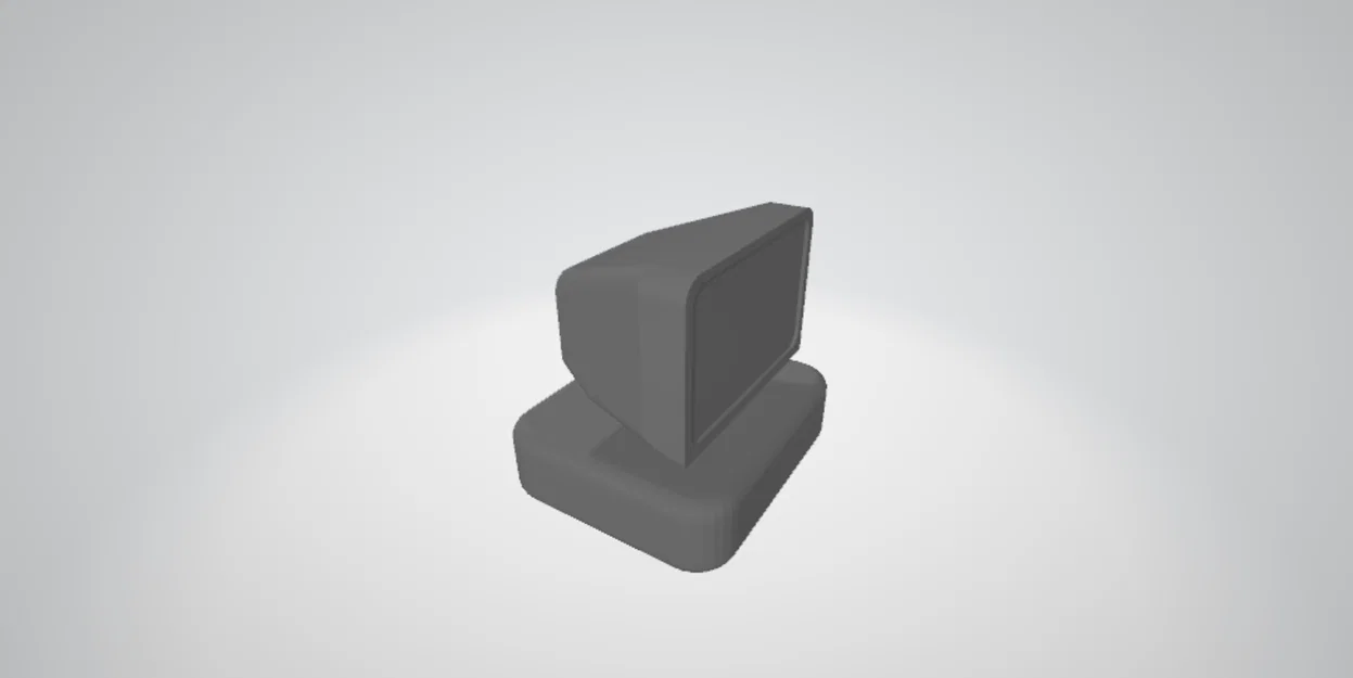 Mô hình máy tính cổ điển Retro 3D - Đồ trang trí bàn làm việc cực chất - Image 1