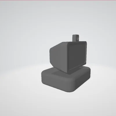 Móc khóa máy tính cổ điển Retro Computer (File in 3D STL)