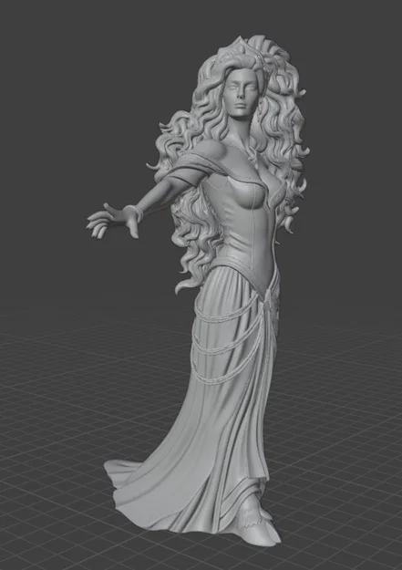 Mô hình 3D nữ thần huyền thoại Mari xứ Basque cực chi tiết - Image 1