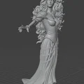 Mô hình 3D nữ thần huyền thoại Mari xứ Basque cực chi tiết - Thumbnail 1