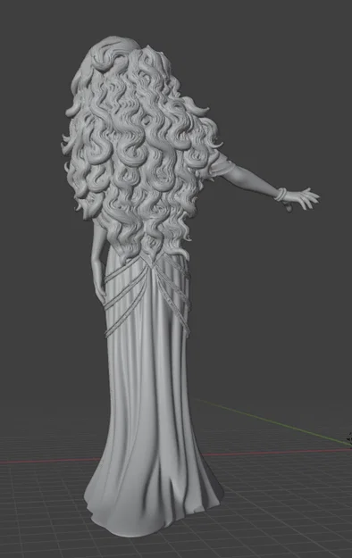 Mô hình 3D nữ thần huyền thoại Mari xứ Basque cực chi tiết - Image 4