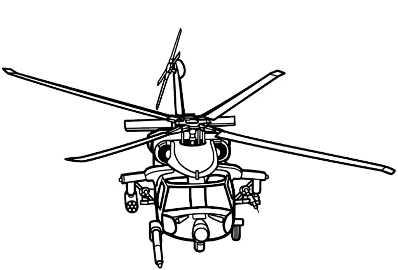 Mô hình tranh treo tường Sikorsky MH-60L DAP "Black Hawk" - Image 3