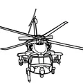 Mô hình tranh treo tường Sikorsky MH-60L DAP "Black Hawk" - Thumbnail 3