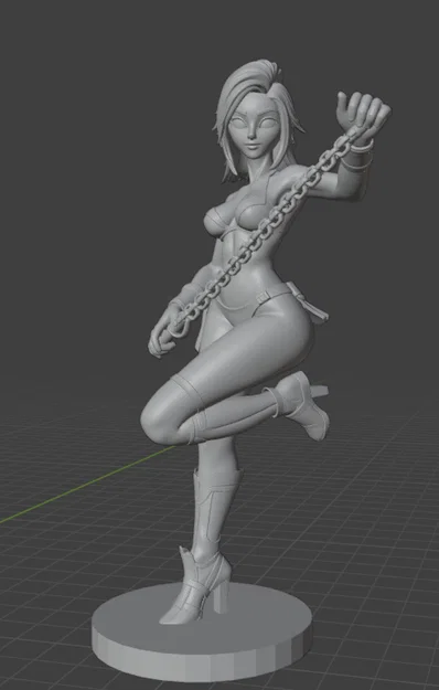 Mô hình 3D nhân vật nữ Waifu Generica ấn tượng - Image 1