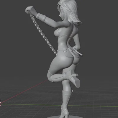 Mô hình 3D nhân vật nữ Waifu Generica ấn tượng