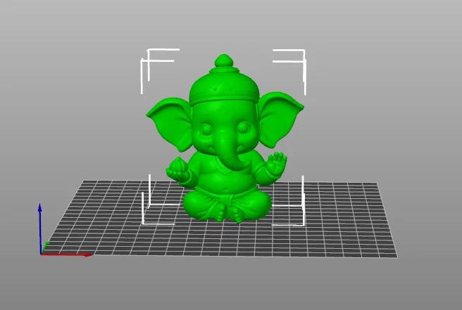 Tượng Thần Ganesh Mini Dễ Thương Dùng In 3D Trang Trí - Image 1