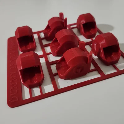 Bộ sưu tập đầu Dummy 13 trên khung in (Sprue/Runner) - V1.0