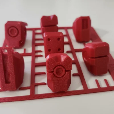 Bộ sưu tập đầu Dummy 13 trên khung in (Sprue/Runner) - V1.0