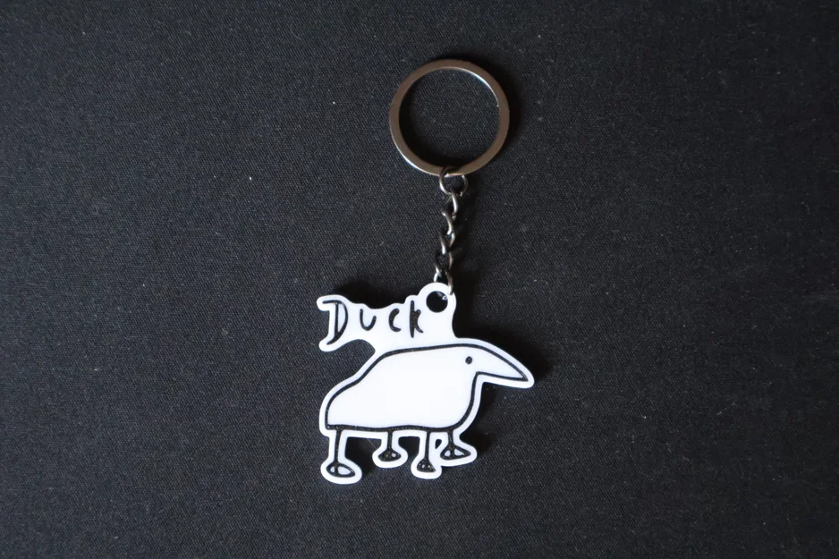 Móc khóa hình chú vịt (Duck Keychain) in 3D siêu dễ thương - Image 6