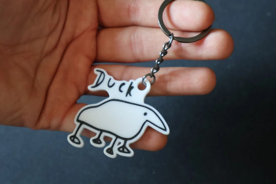 Móc khóa hình chú vịt (Duck Keychain) in 3D siêu dễ thương - Image 7