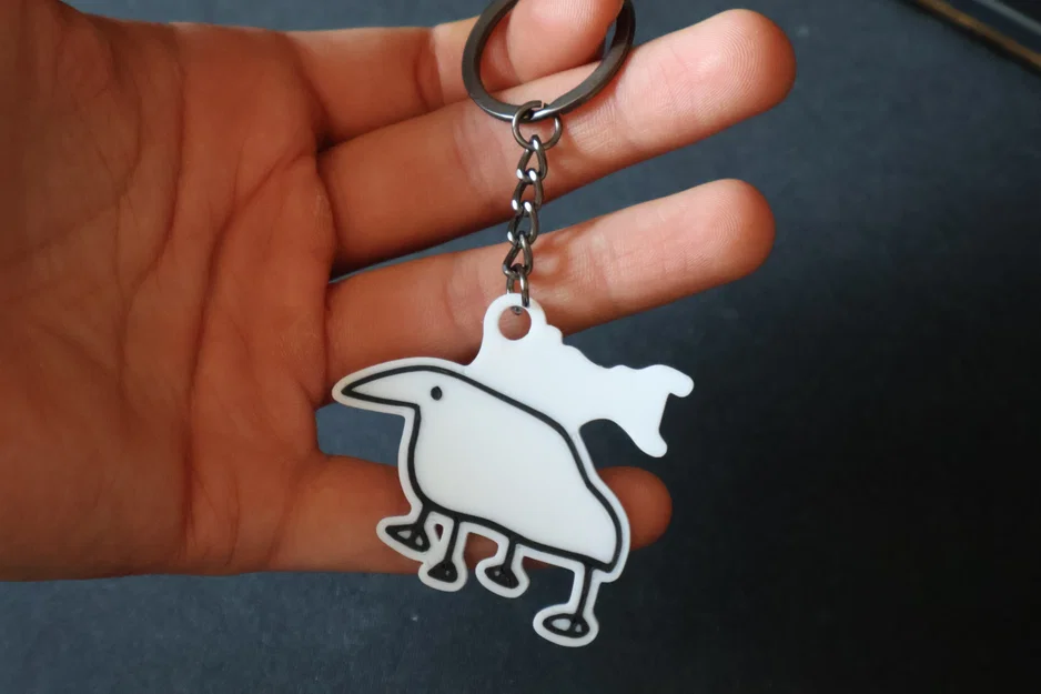 Móc khóa hình chú vịt (Duck Keychain) in 3D siêu dễ thương - Image 8