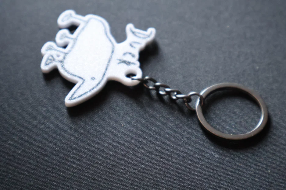 Móc khóa hình chú vịt (Duck Keychain) in 3D siêu dễ thương - Image 9