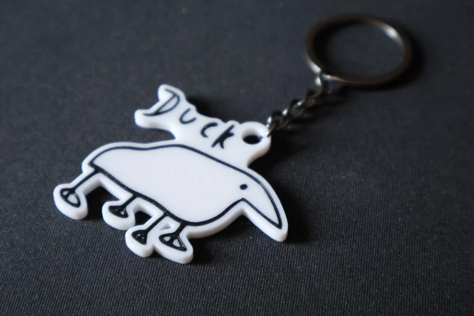Móc khóa hình chú vịt (Duck Keychain) in 3D siêu dễ thương - Image 10