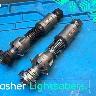 Hướng dẫn làm mô hình Lightsaber Star Wars từ vòng đệm và in 3D