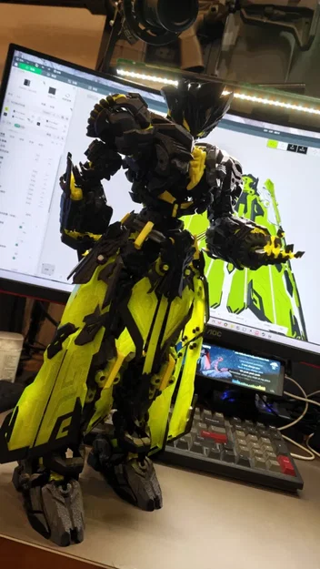 Mô hình Mecha Rồng Thần Tần Lĩnh GS-01 3D - Thiết kế độc đáo - Image 3