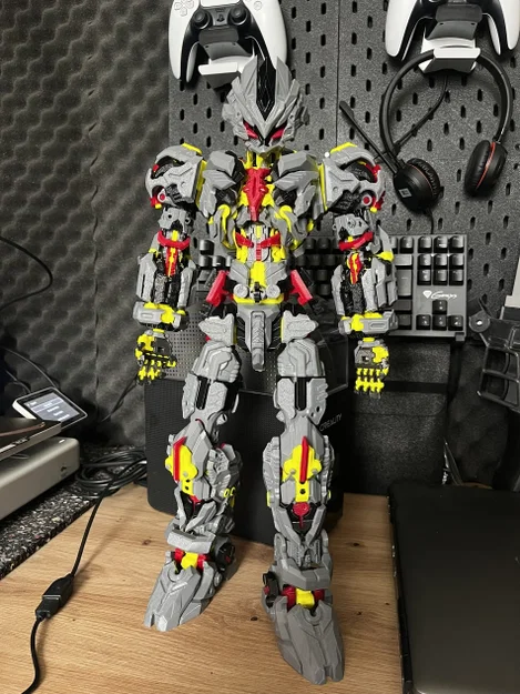Mô hình Mecha Rồng Thần Tần Lĩnh GS-01 3D - Thiết kế độc đáo - Image 4