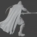 Mô hình chiến binh trung cổ Warrior with Sword 1 in 3D cực chi tiết - Thumbnail 5