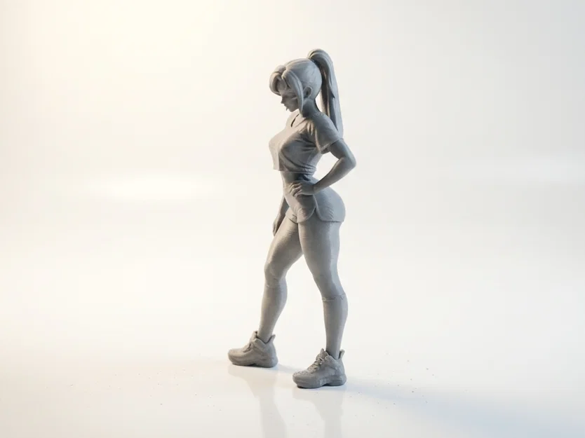 Mô hình 3D Nữ vận động viên bóng chuyền (Volleyball Girl Athletic Figurine) - Image 1