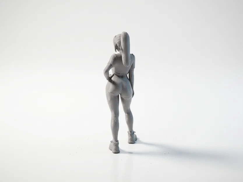 Mô hình 3D Nữ vận động viên bóng chuyền (Volleyball Girl Athletic Figurine) - Image 4