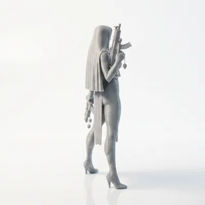Mô Hình 3D Nữ Chiến Binh (Warrior Nun) - Tượng Nhân Vật Nữ Sắc Nét