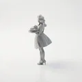Mô hình tượng nhân vật nữ phục vụ bàn (Waitress) 3D Printable - Thumbnail 4