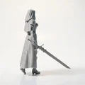 Mô hình 3D Nữ tu Chiến binh - Tượng Fantasy dành cho in 3D - Thumbnail 3