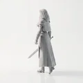 Mô hình 3D Nữ tu Chiến binh - Tượng Fantasy dành cho in 3D - Thumbnail 4