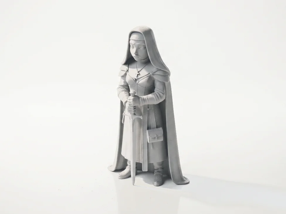 Mô hình 3D Warrior Nun Nữ Chiến Binh Fantasy có thể in được 1