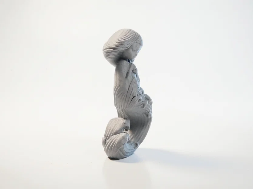 Mô hình điêu khắc 3D cô gái sóng nước - Wave Girl Flowing Sculpture - Image 2