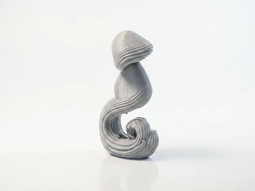 Mô hình điêu khắc 3D cô gái sóng nước - Wave Girl Flowing Sculpture - Image 3