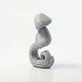 Mô hình điêu khắc 3D cô gái sóng nước - Wave Girl Flowing Sculpture - Thumbnail 3