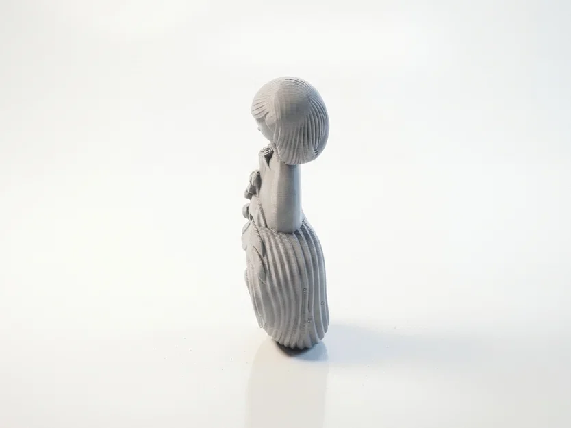 Mô hình điêu khắc 3D cô gái sóng nước - Wave Girl Flowing Sculpture - Image 4