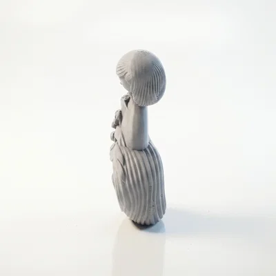 Mô hình điêu khắc 3D cô gái sóng nước - Wave Girl Flowing Sculpture